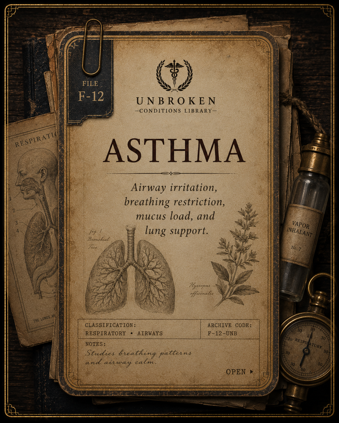Asthma condition archive entry