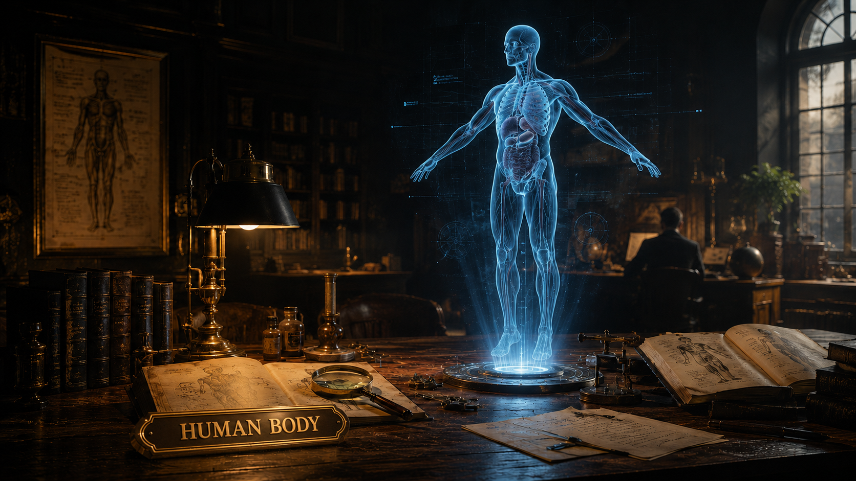 Human Body holographic anatomy research laboratory
